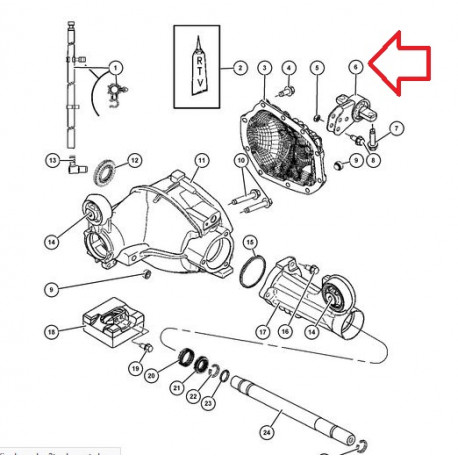 Mopar support montage Grand Cherokee WH (52114354AA)