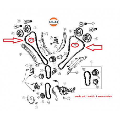 Mopar Chaine de distribution (05184352AF)