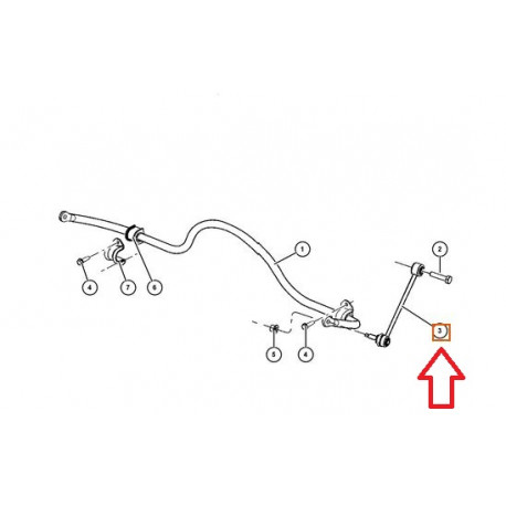 Mopar biellette Commander XH et Grand Cherokee WH (52089486AE)