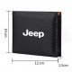 Portefeuille logo JEEP style carbone