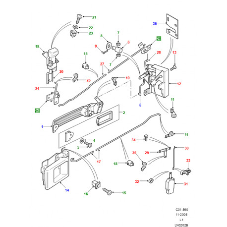 Britpart levier coude de jonction (DZA1435LGB)