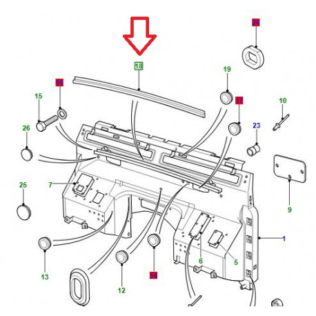 Land rover bague d'etancheite (LR053843)