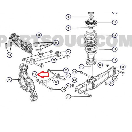 Mopar ecrou (06104711AA)