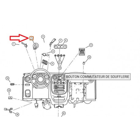 Mopar contacteur tournant (04671874AD)