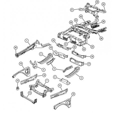 Mopar Berceau moteur 300c (04782700AH)
