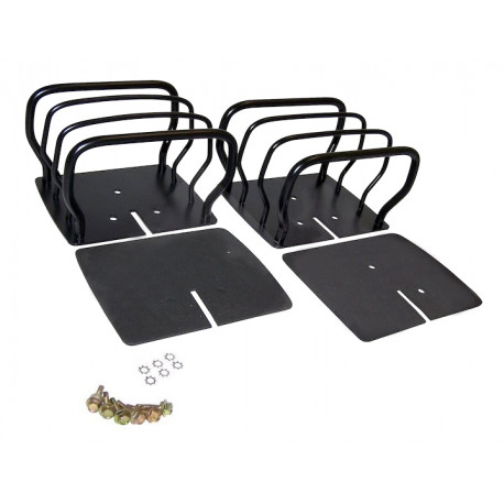 Crown kit 2 grilles protection feux arr noires Wrangler TJ,  YJ (0J0XL)