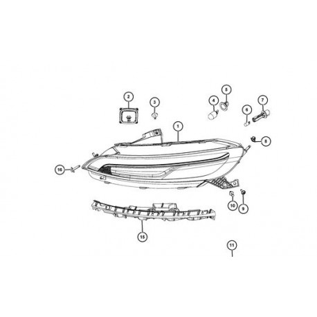 Mopar Clignotant avant gauche (68157105AT)