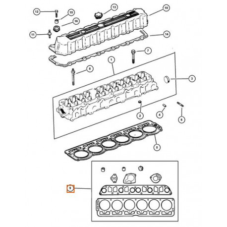 Mopar vis de culasse a l'u Cherokee XJ et Wrangler TJ,  YJ (06035514)
