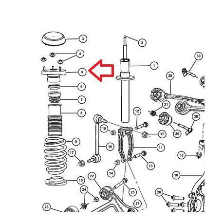 Mopar support (04895414AE)