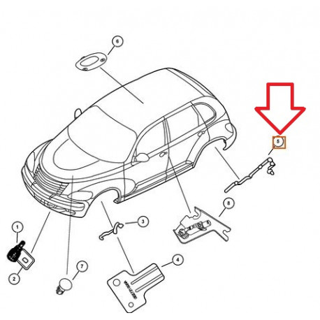 Mopar capteur abs gauche  droit 2003 (04860038AC)