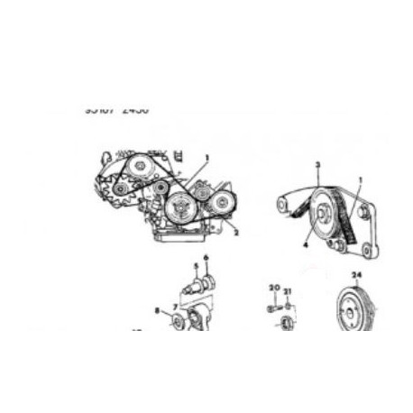 Dayco courroie direction assistee Voyager ES (4723345)