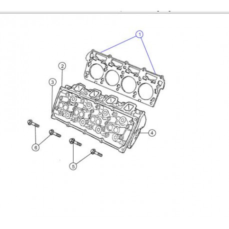 Mopar joint de culasse gauche ou droit (05037592AC)