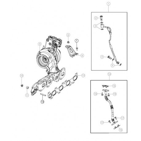 Mopar Turbocompresseur Wrangler JL CONSIGNE (68438231AA)