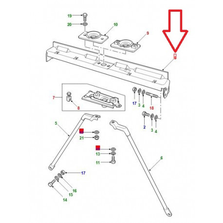 Land rover plate-forme Defender 90, 110, 130 (ABG710040)