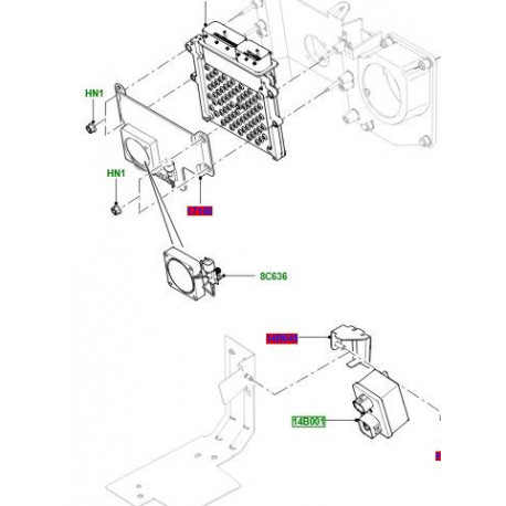 Land rover module bougie prechauffage (LR082464LR)