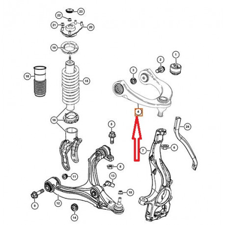 Mopar Triangle superieur avant gauche WK (68282329AA)