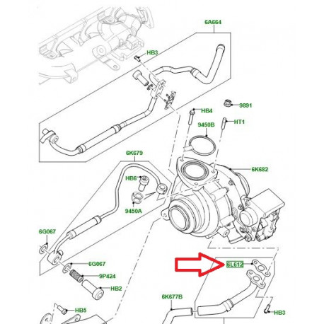 Oem Joint turbo (LR023208GB)