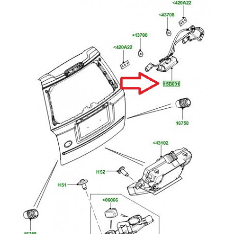 Land rover interrupteur (LR083610)