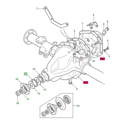 Land rover bague d'etancheite pignon attaque Defender 110,  130 (AEU2515)