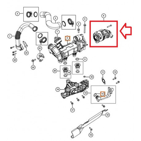 Mopar soupape electri Grand Cherokee WK (68239573AA)