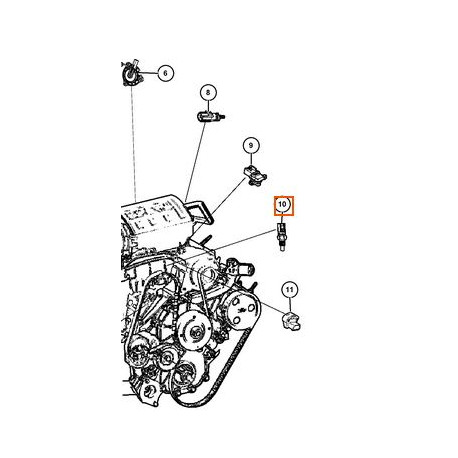 Mopar Capteur temperature eau (68164627AA)