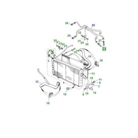 Land rover rondelle de joint (ETC9065)