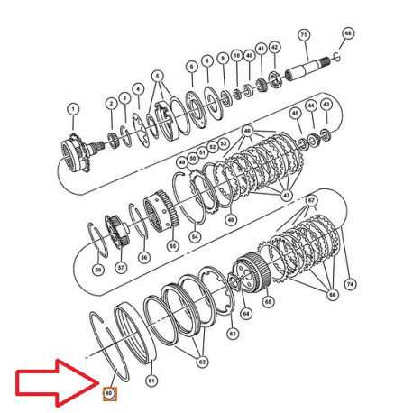Mopar circlips boite de vitesse (4505591AB)