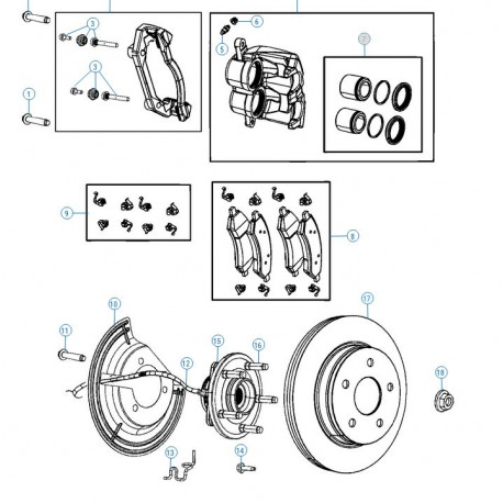 Mopar Disque de frein avant (68437269AAPC)
