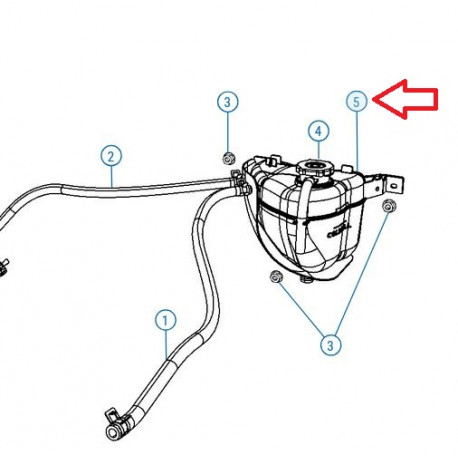 Mopar bocal de refroidissement (68195710AB)