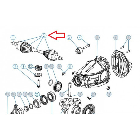 Mopar arbre (5175229AC)