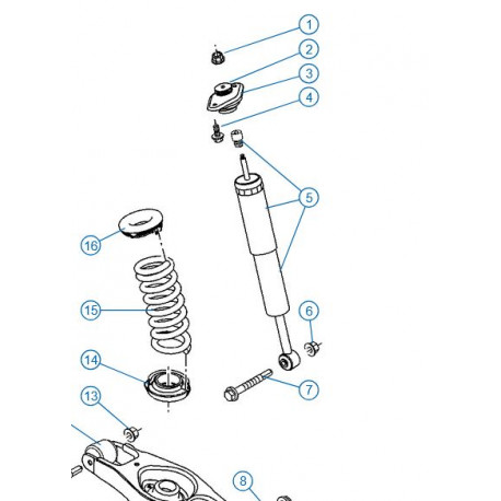 Mopar amortisseur ar (04854510AC)