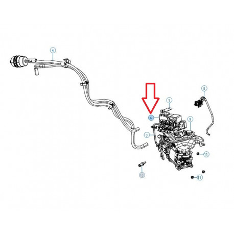 Mopar soupape suspension pneumatique (68087233AA)