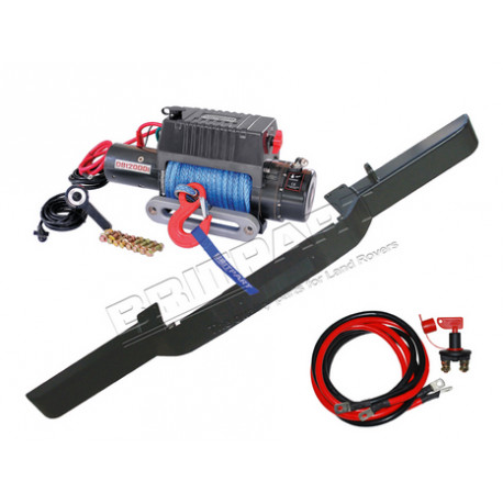 Britpart parechoc avec treuil db12000 corde Defender sans clim (DB1313R)