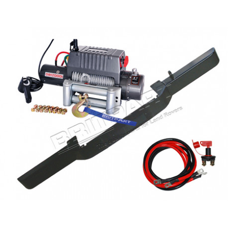 Britpart parechoc avec treuil db12000 cable Defender sans clim (DB1313)