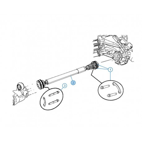 Britpart Arbre de transmission avant WH (52853417)