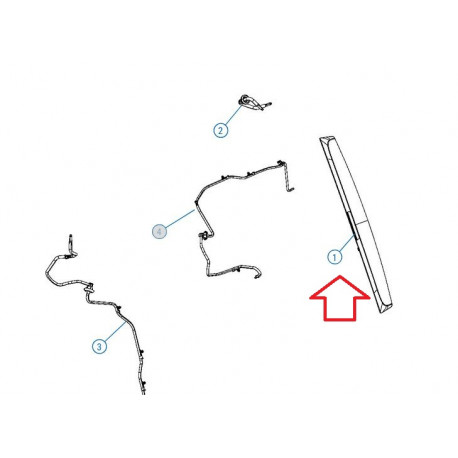 Mopar gicleur lave glace arriere (68043907AA)