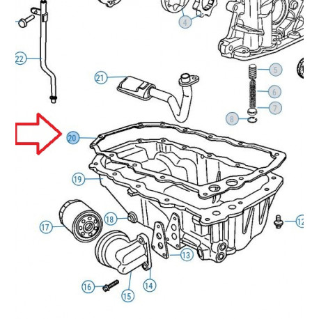 Mopar Joint carter huile (4777994AF)
