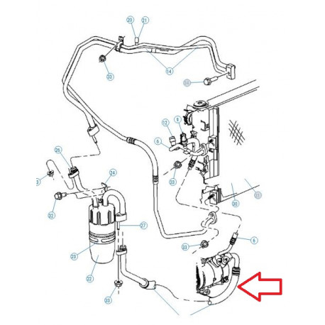 Mopar Tuyau climatisation (05058230AC)