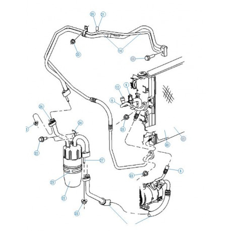 Mopar condenseur de climatisation boite manuelle (5191287AB)