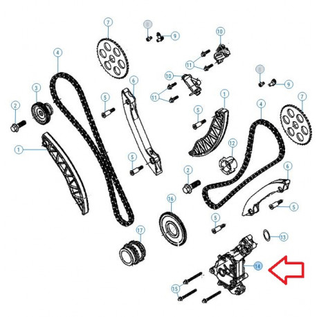 Mopar Pompe a huile (68489996AA)