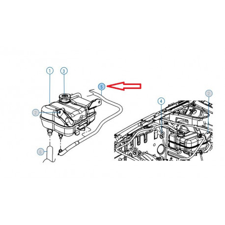 Mopar tuyau flexible (68020678AB)