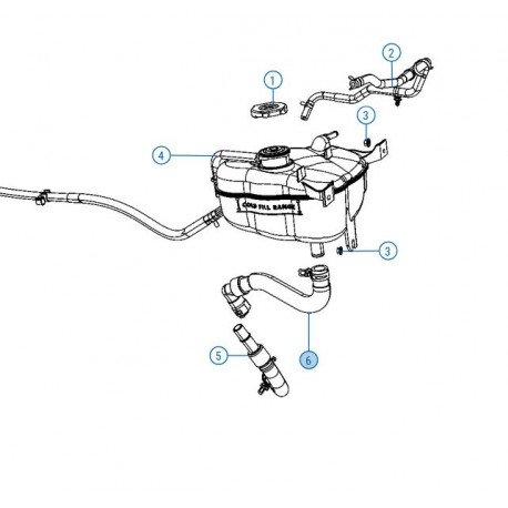 Mopar tuyau flexible (68089500AB)