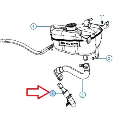 Mopar tuyau flexible (55111216AB)