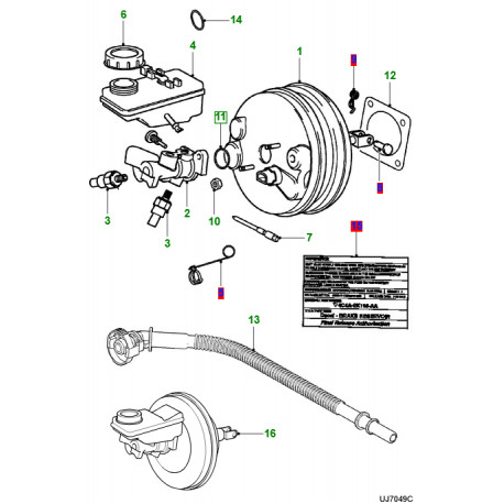 Jaguar joint torique F-Type,  S-Type,  XF X250,  XJ6 X350,  XJ6 X358,  XJ8 X308 (XR852447)