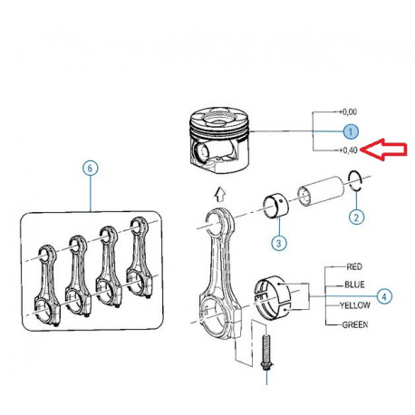 Mopar piston Dodge Nitro (68031441AA)