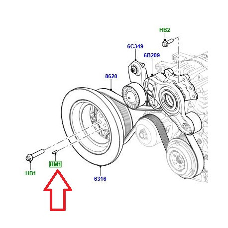 Land rover goupille de fixation (LR074131LR)