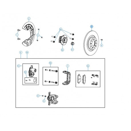 Mopar disque de frein arriere (68474800AAPC)