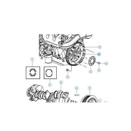 Mopar volant moteur (4666102AAPC)