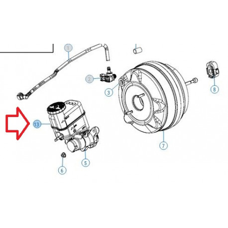 Mopar reservoir (68263136AA)