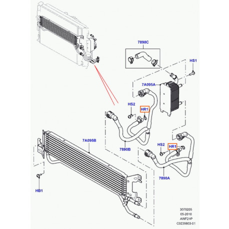 Land rover joint Evoque (LR003125)